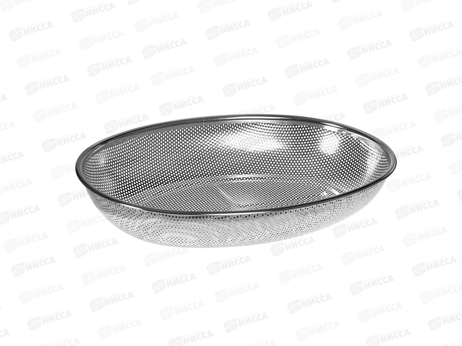 Дуршлаг прямоугольный 32*22*5,5см нерж сталь 14616-4 *120