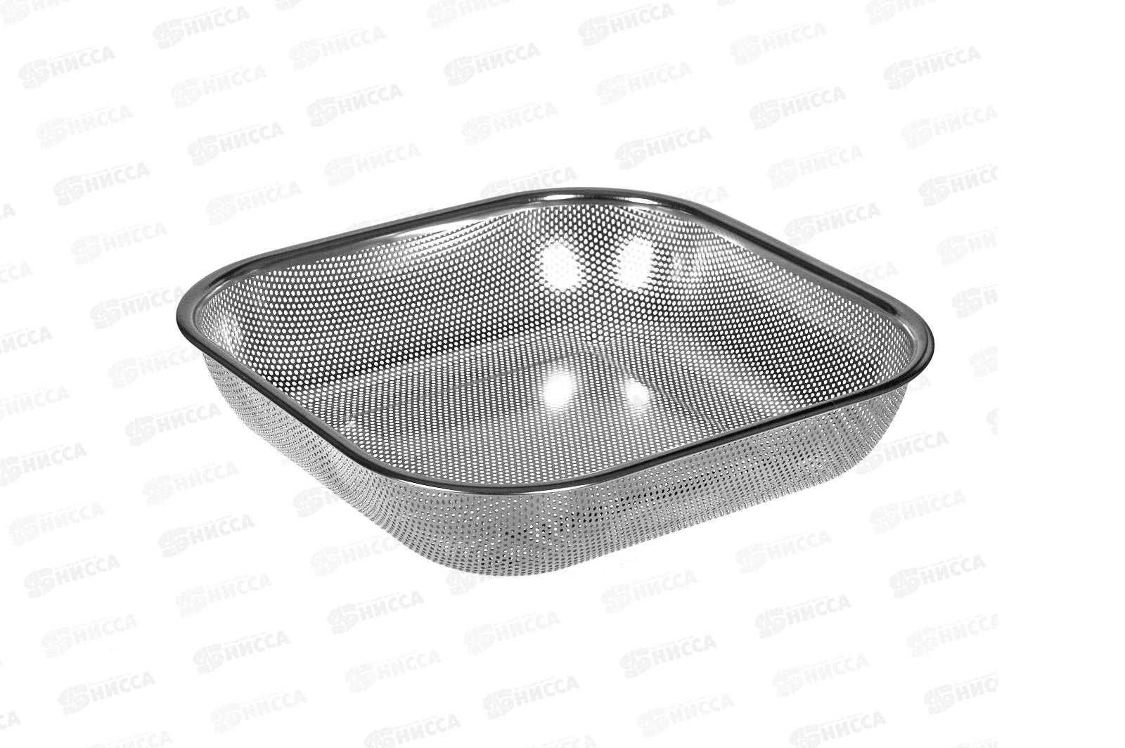 Дуршлаг прямоугольный 28*28*6см нерж сталь 14616-2 *100