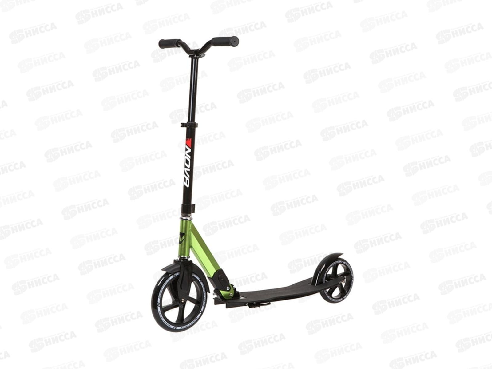 Самокат NOVATRACK DEFT алюм. зеленый, 180DEFT.GN22