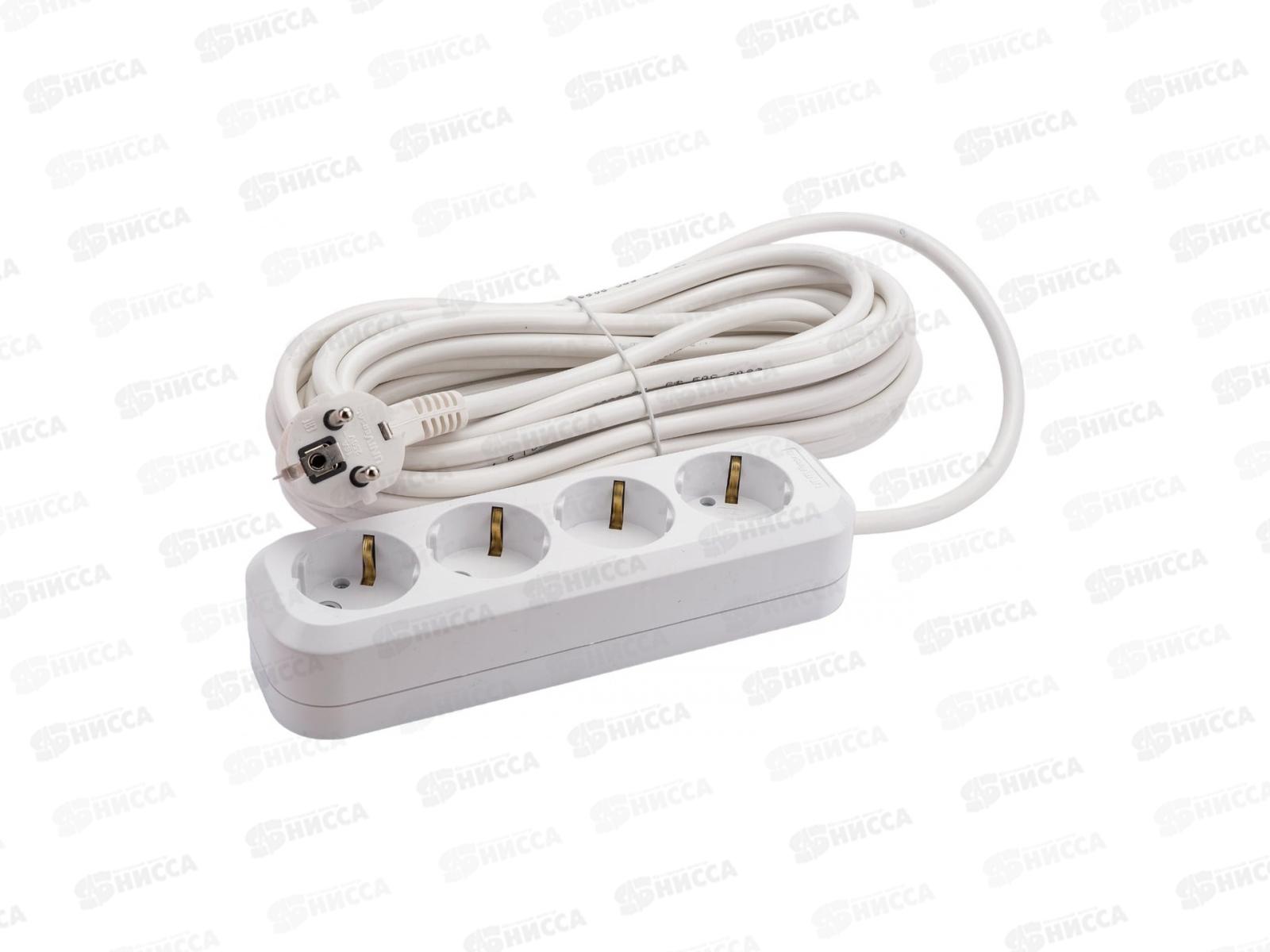 Удлинитель UNIVersal E-304 ПВС 3*1, 4гн, с заземлением, 10м, 9631984