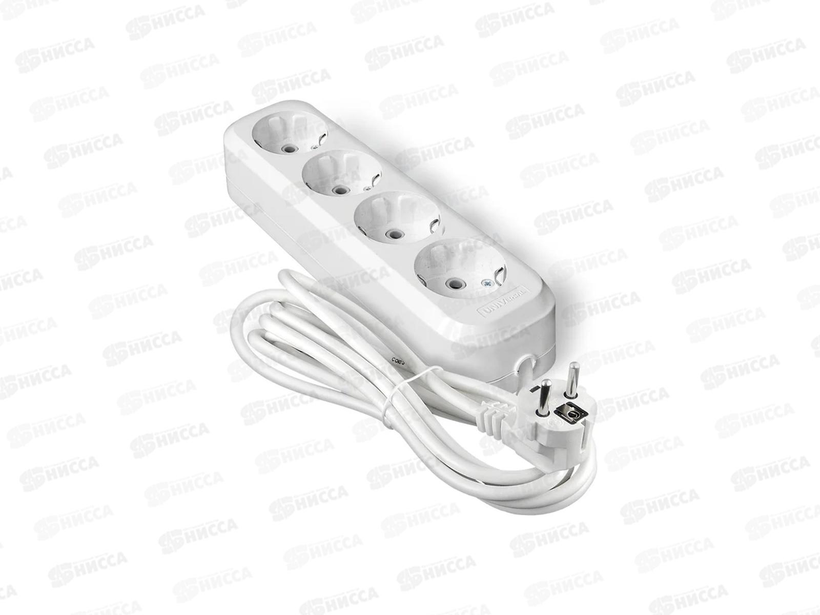 Удлинитель UNIVersal E-304 ПВС 3*1, 4 гнезда, с заземлением, 3м, 9631981