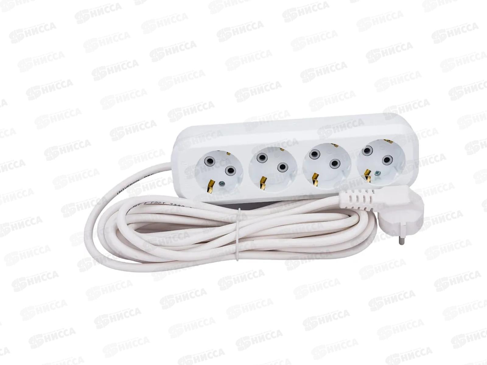 Удлинитель UNIVersal E-304 ПВС 3*1, 4 гнезда, с заземлением, 5м, 9631982