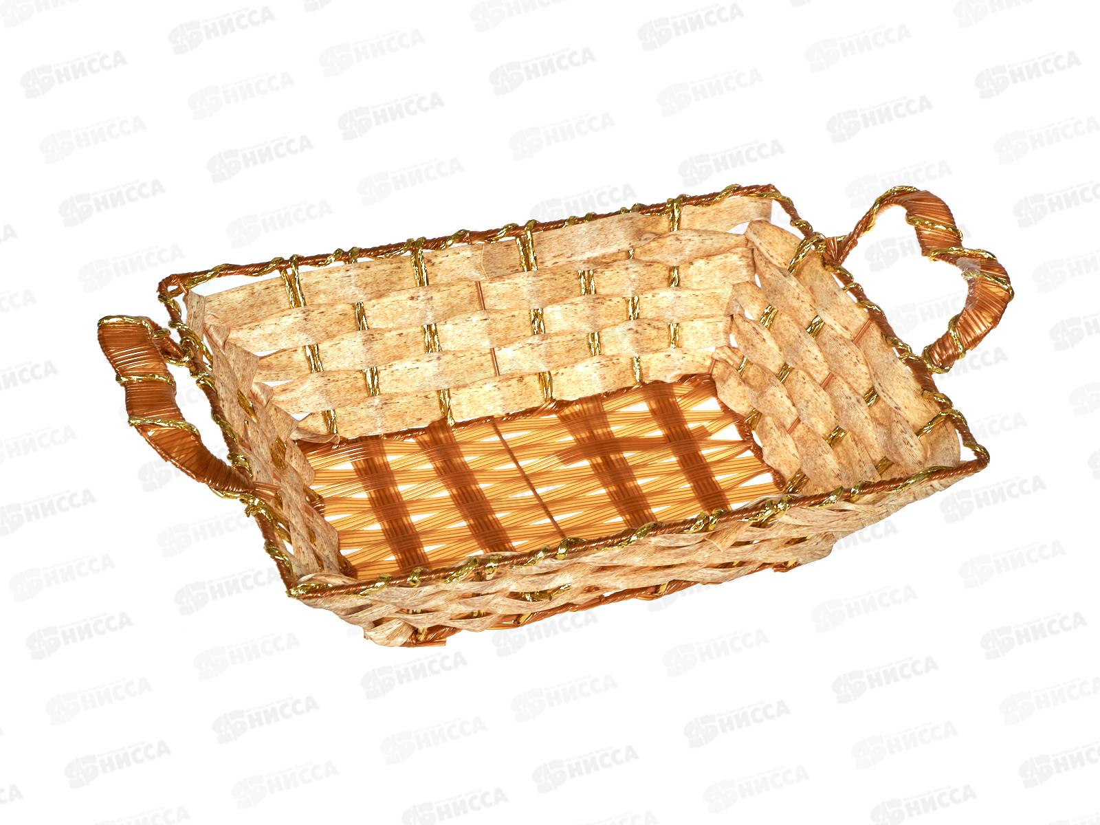 Корзина универсальная 4848 24,5*24*8,5см Плетеное сердце