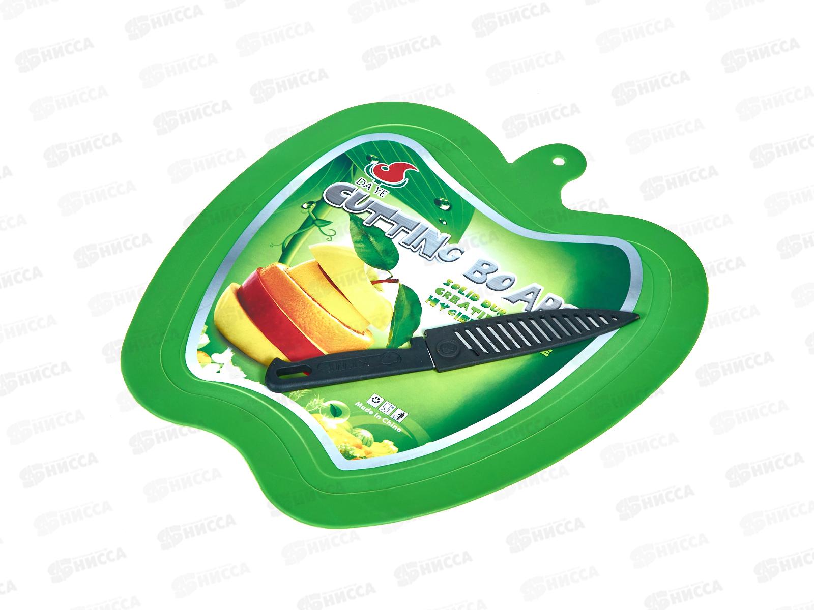 Набор 5358 Доска 30*27см + нож Зеленый