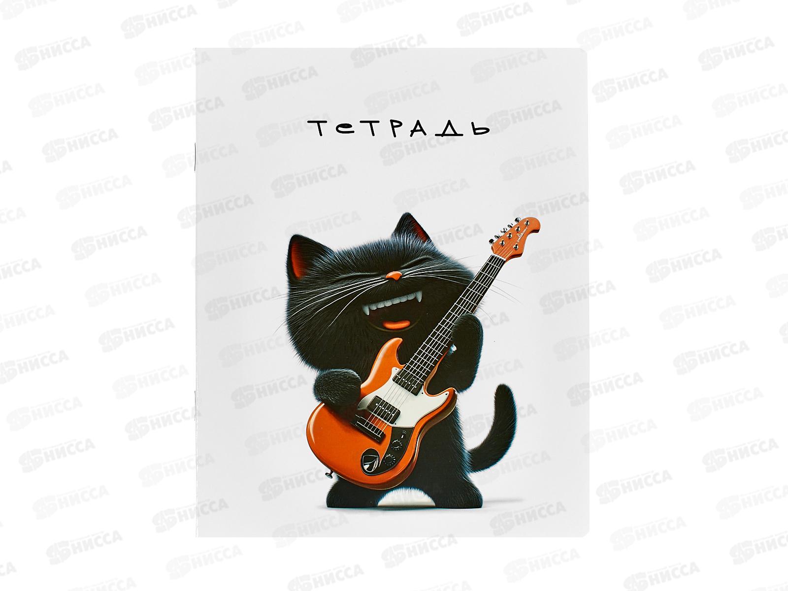 Тетрадь 48л кл. ФЕН Черный кот, мел, офс.,68551 *5/50