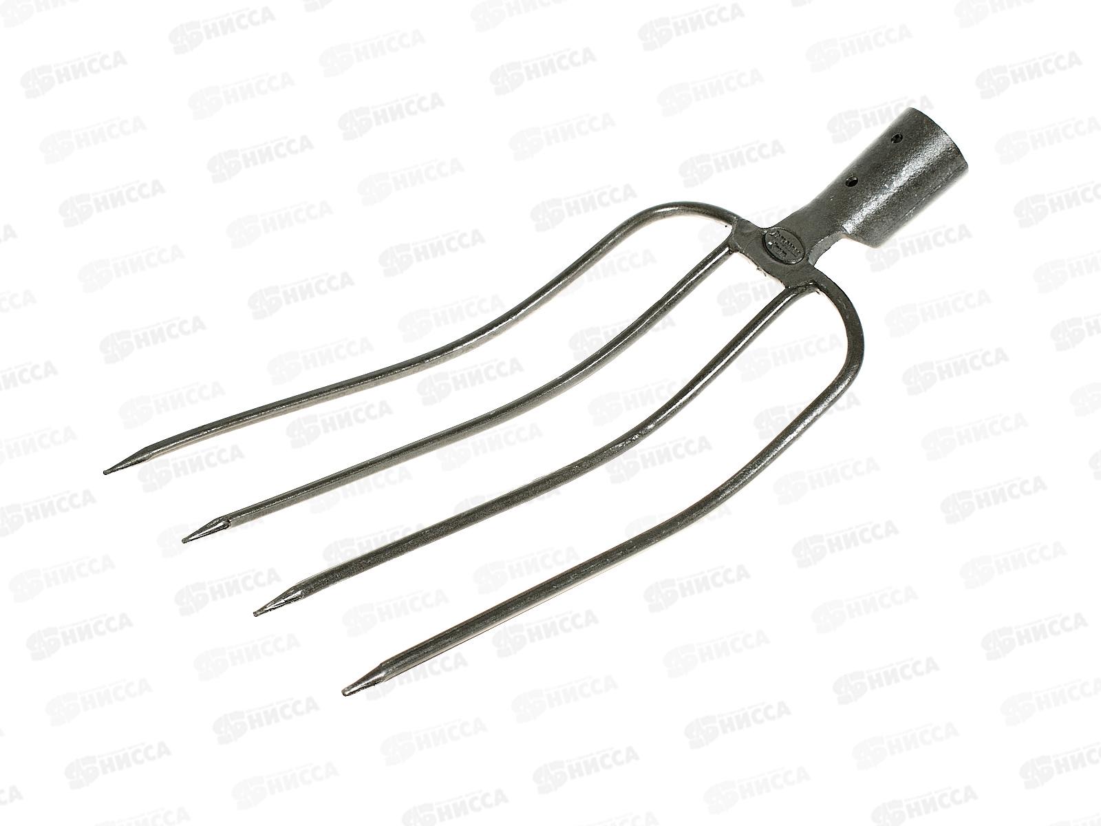 Вилы садовые 4-х рогие из рельсовой стали, F102-4T-1 *20