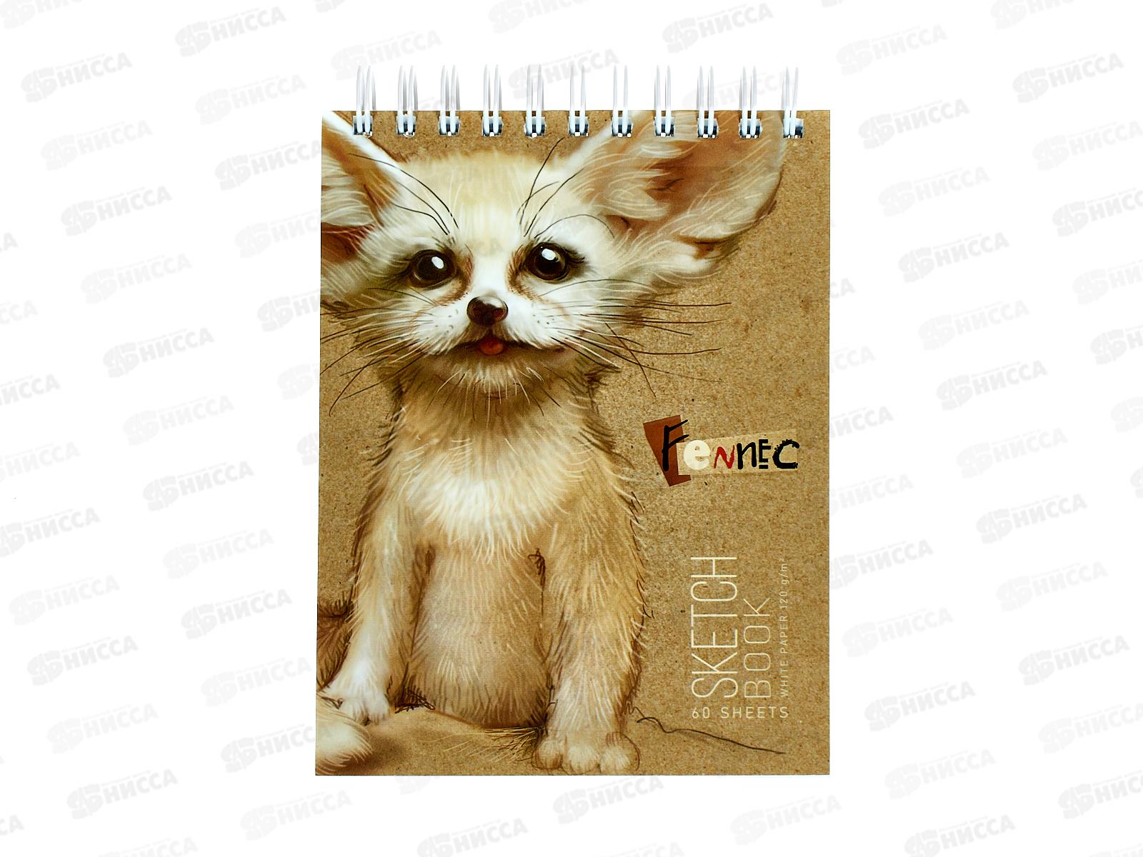 Скетчбук ПЗБМ А6 40л,греб. Фенек бум.120г/м 097835 *12