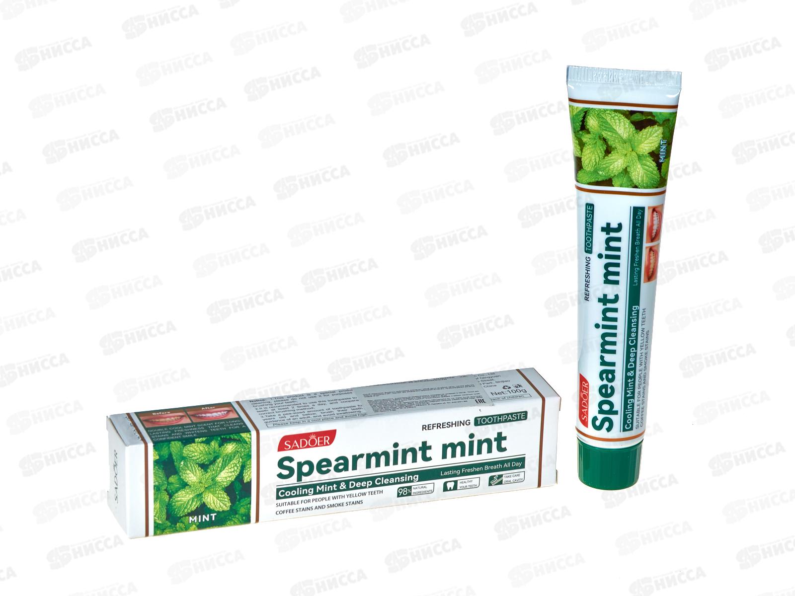 OBO Sadoer S.m. паста зубная без фтора освеж мята 100гр *72