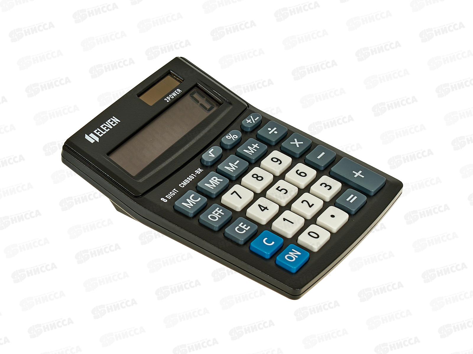 Калькулятор Eleven CMB 801-BK  8 разрю, черный *20/160