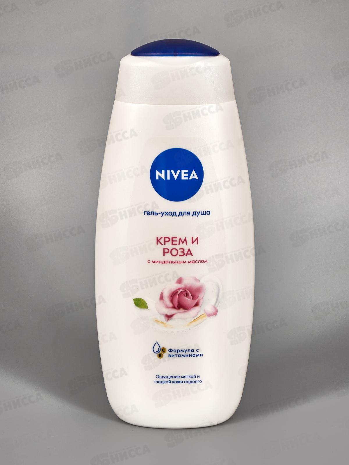НИВЕЯ душ-гель 500мл Крем и Роза 80860