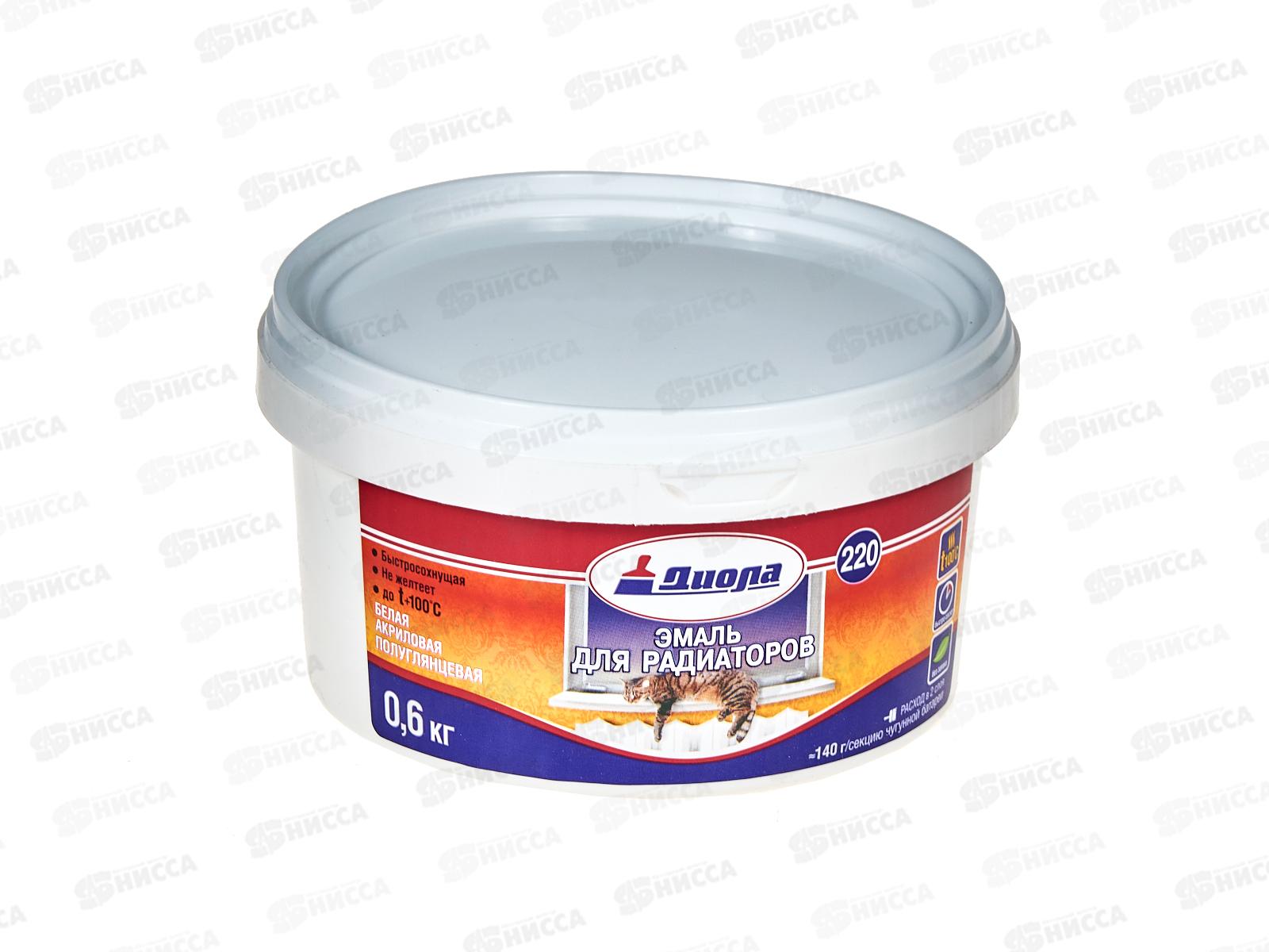 Эмаль для радиаторов Д-220 0,6кг *1/12