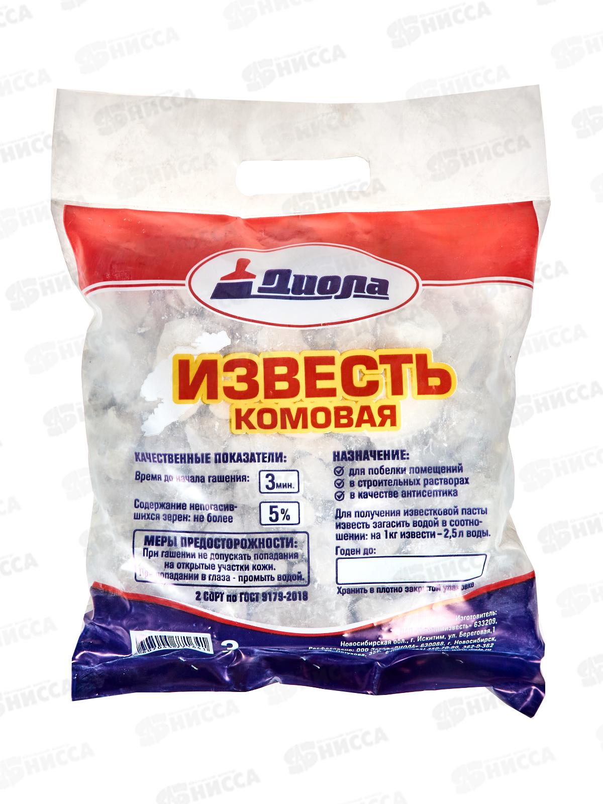 Известь комовая отборная 3,0кг *1/6