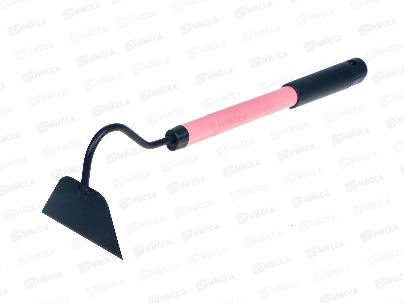 Мотыга Бекас со стальным черенком (черный/розовый) 1602