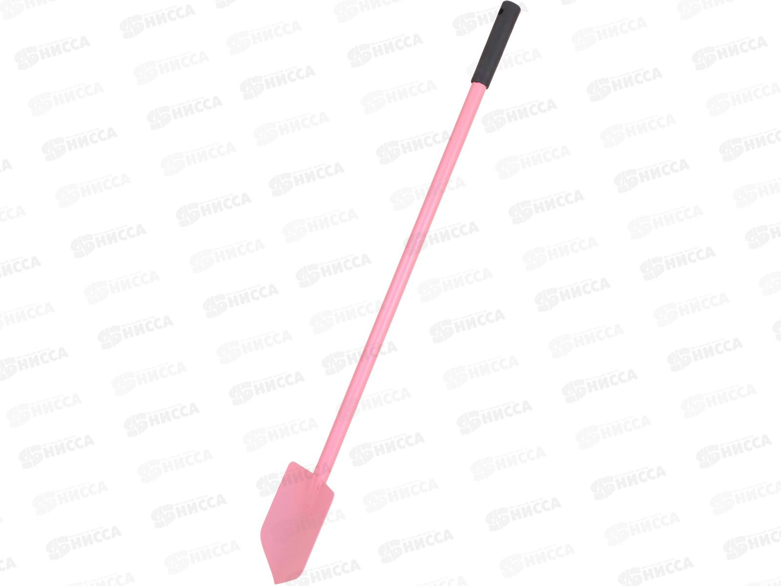 Лопата тепличная со стальным черенком (розовый) 1640