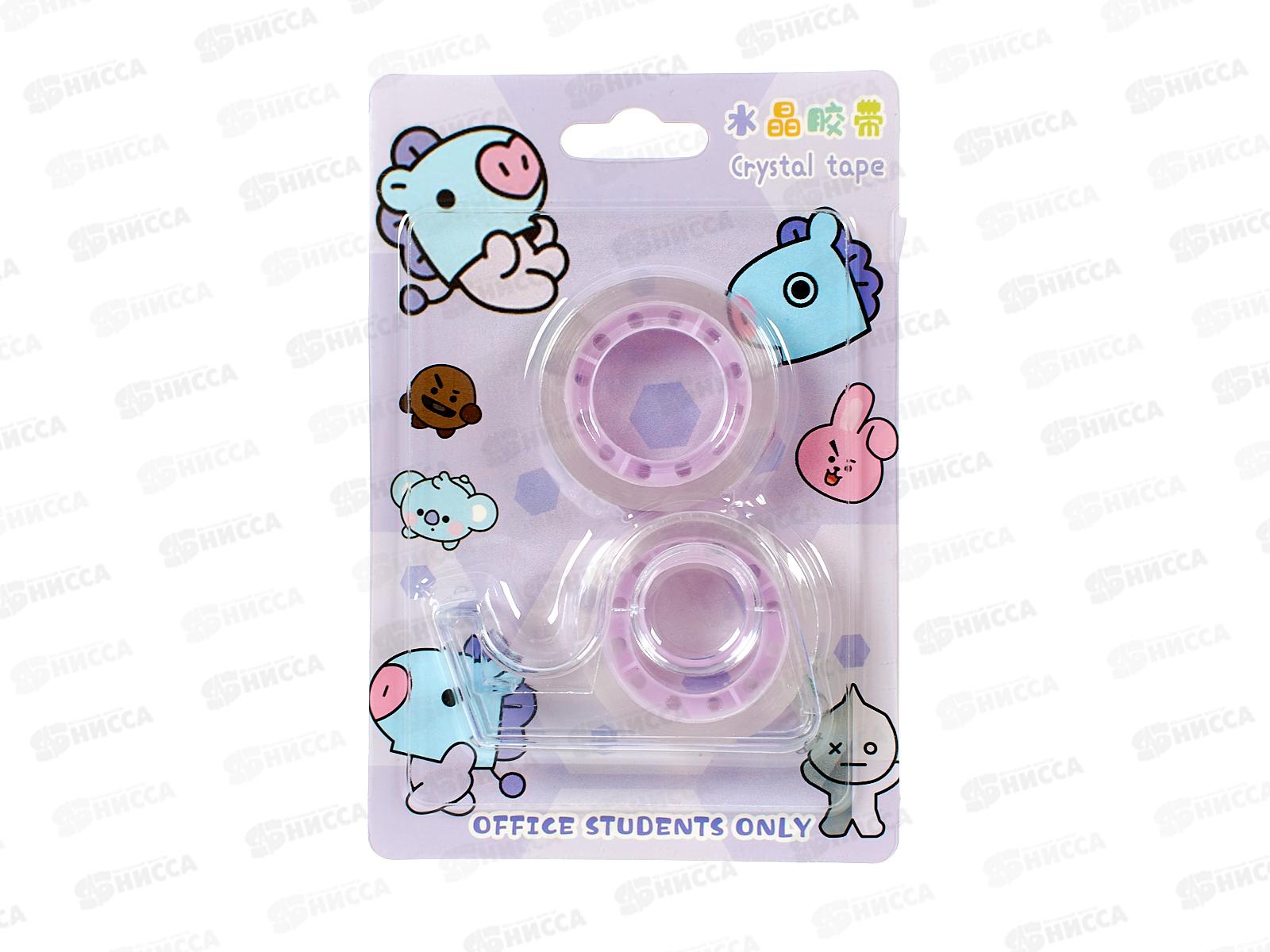 Скотч 12мм*27с с диспенсером Девочки *1 Р24047-10