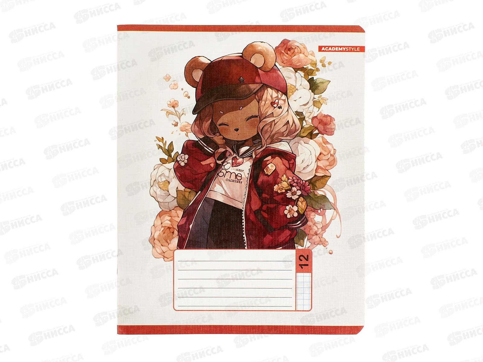 Тетрадь 12л кл. АКАД с ушками, EAC-14332/5 *200