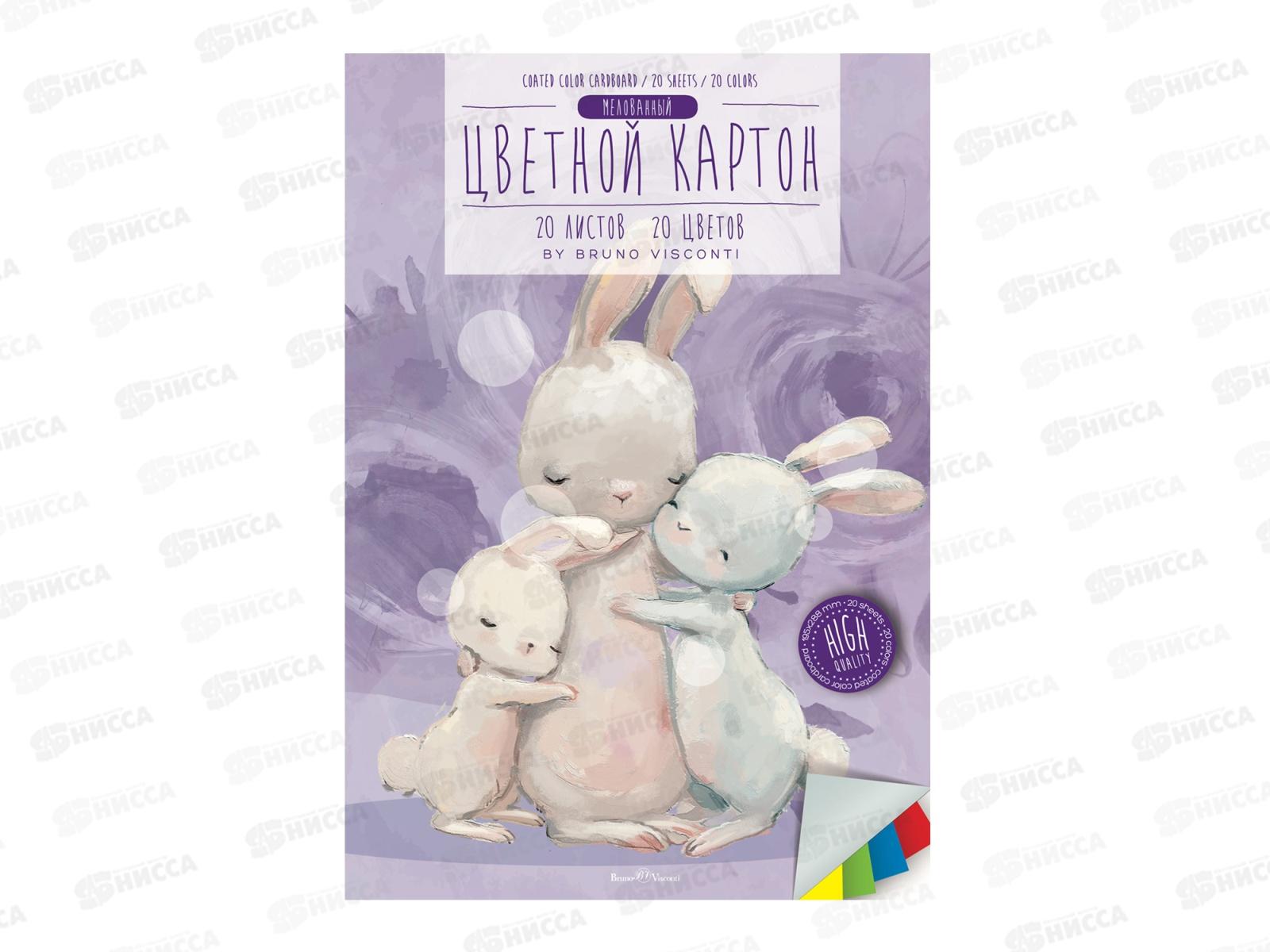 Цветной карт. А4 АЛЬТ 20л,20цв. 2 вида, 11-420-298 *15