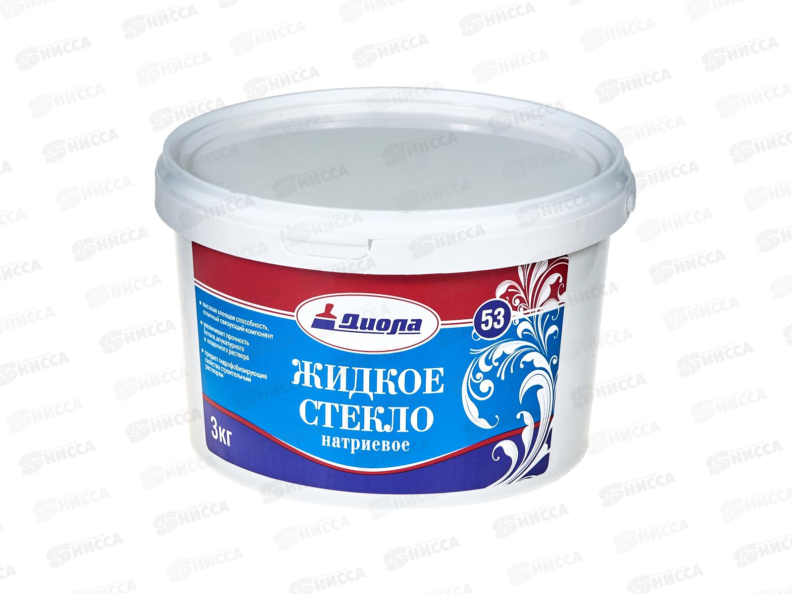Жидкое стекло натриевое Диола Д-53 3,0кг