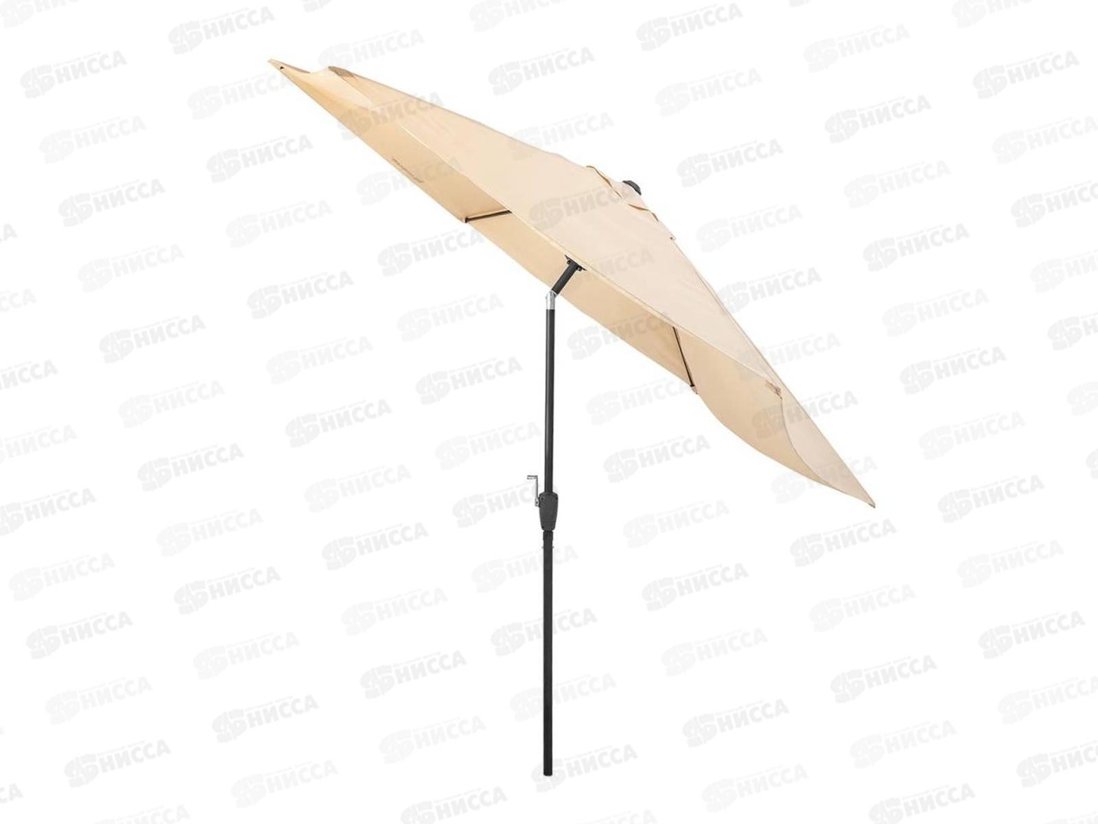 Зонт садовый d 3м беж (34/37/160D) NISUS, 279444