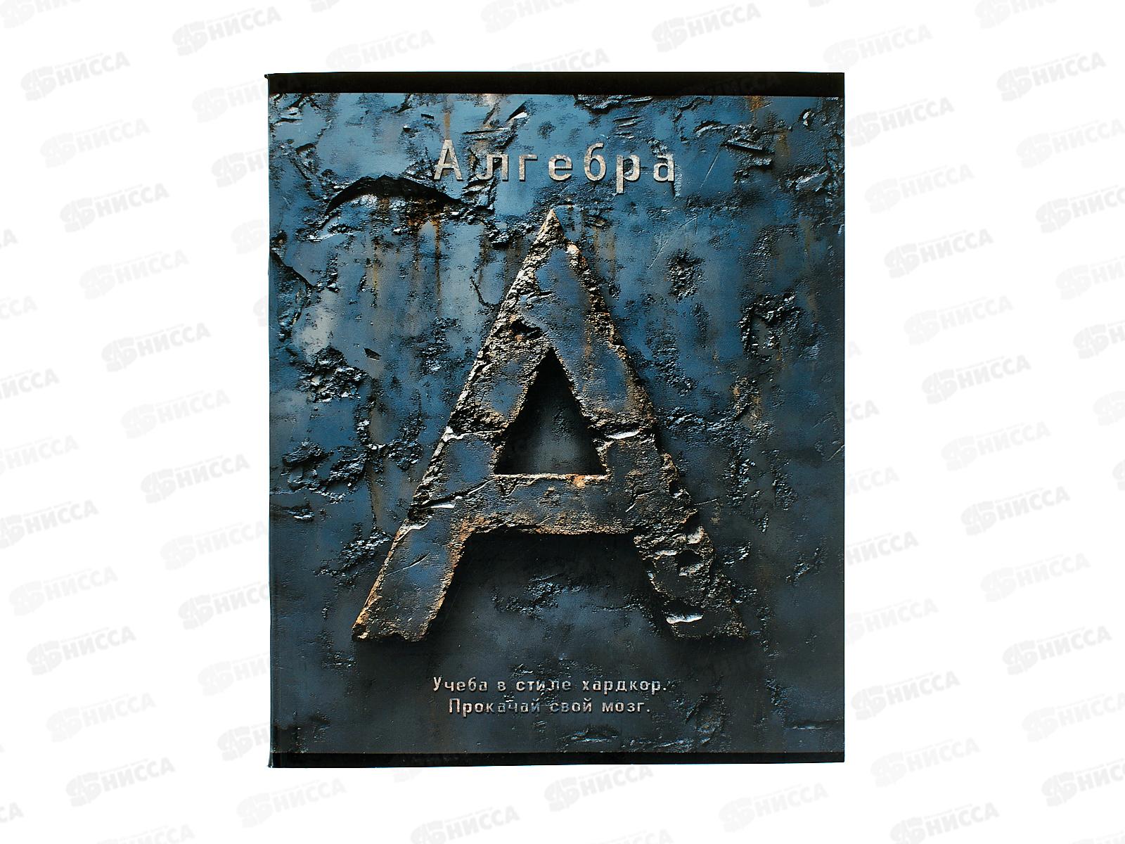 Тетрадь 48л кл. ПЛН HARDCORE Алгебра. скрепка 25038 *40