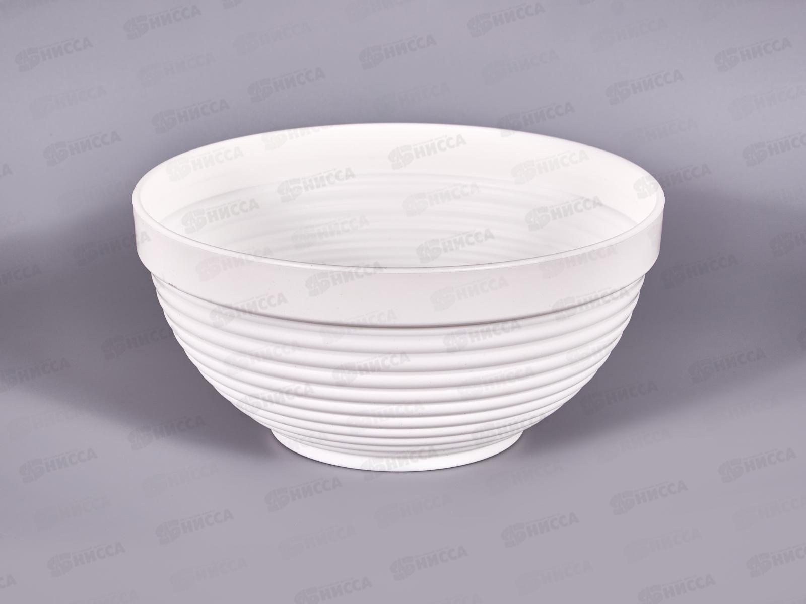 Горшок д/цветов Миска Парма 2л Белый D20  *22