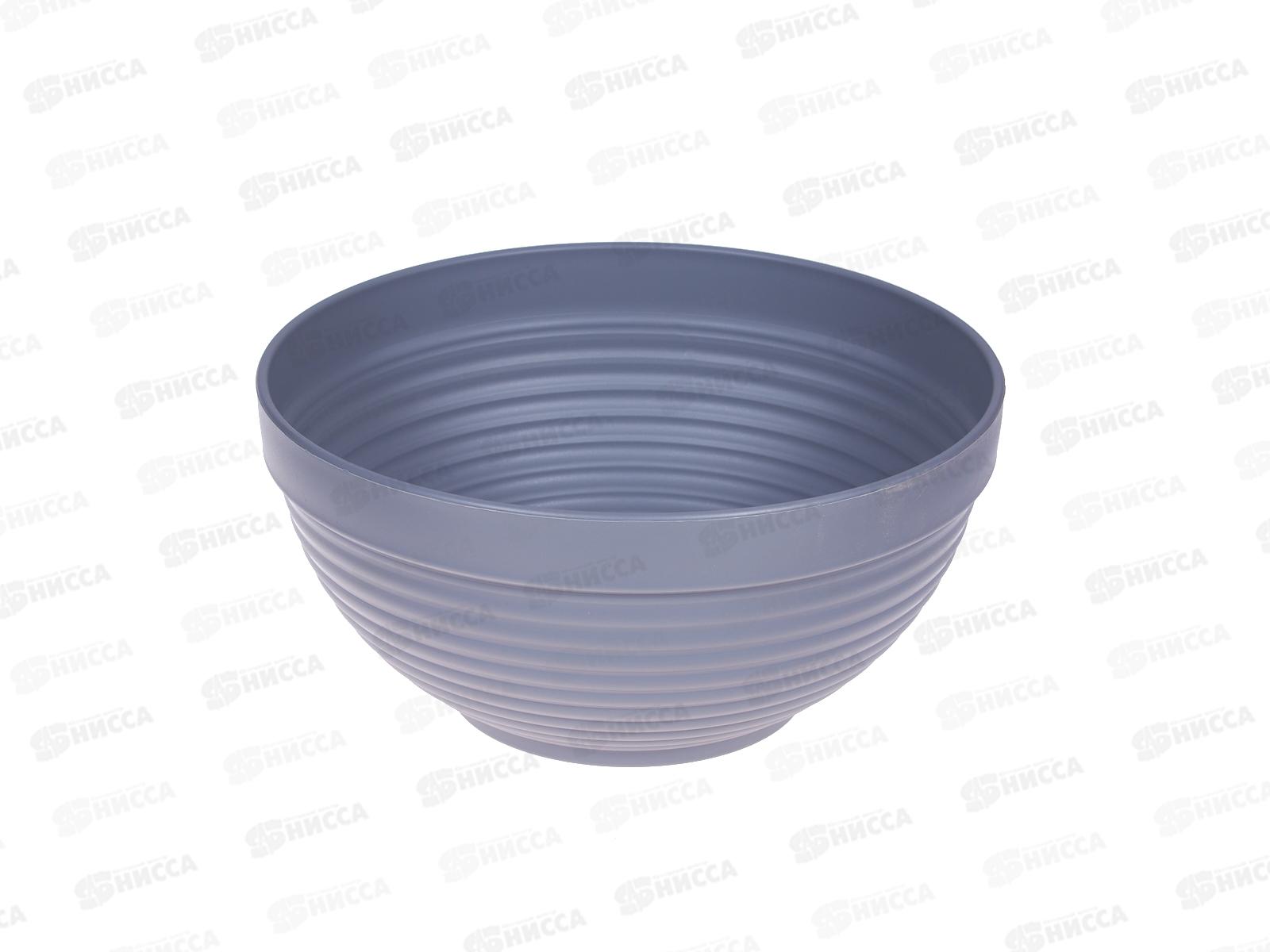 Горшок д/цветов Миска Парма 2л Серый муссон D20  *22