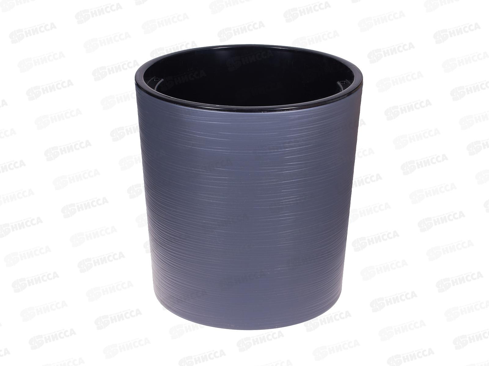 Горшок д/цветов Вега 17,2л Антрацит (с вкладкой) d30 h30  *4
