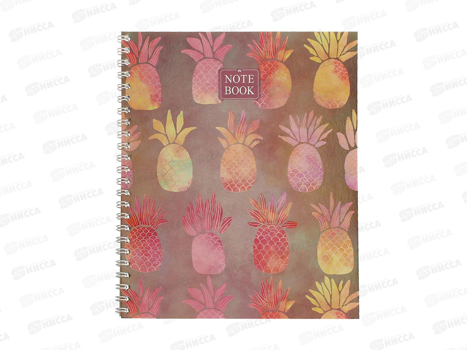 Тетрадь 48л кл. ПЛН Pink Batik, асс., мет.греб., 3219-48 *30