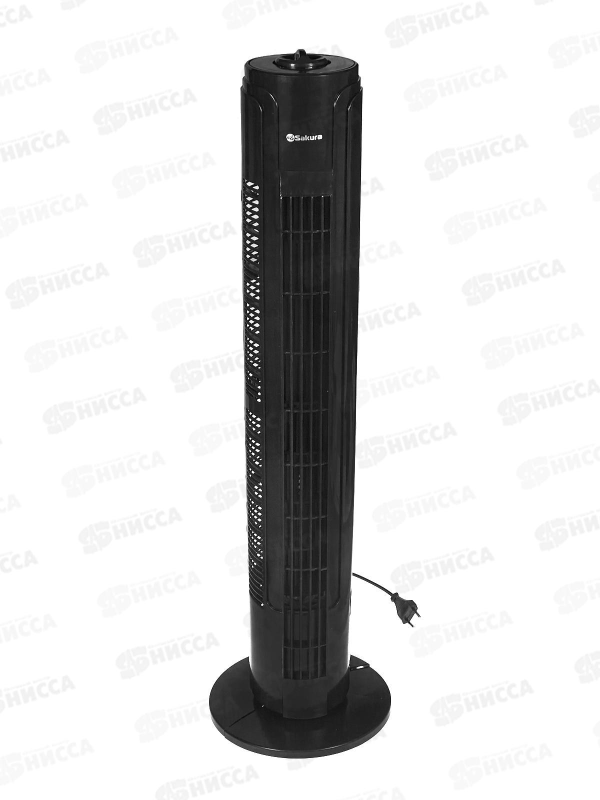 Вентилятор колонна напольный SA-19BK черный