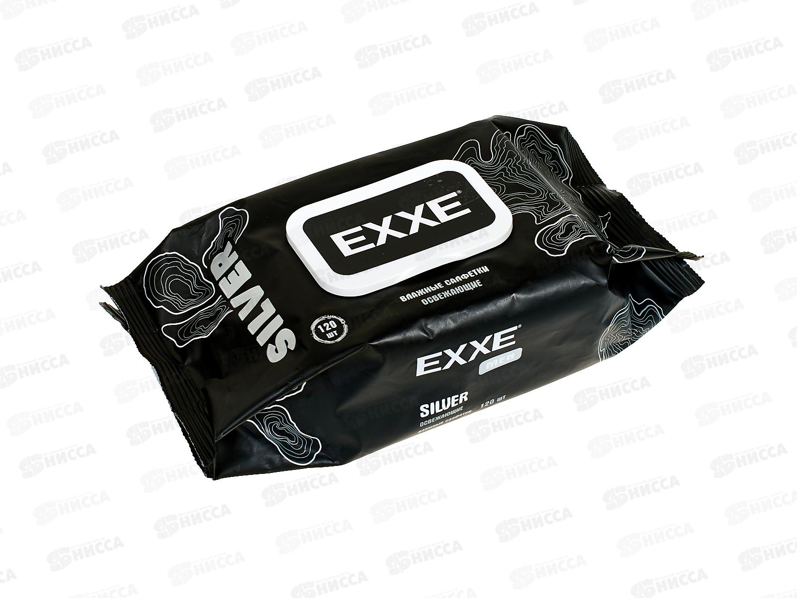 EXXE MEN влажные салфетки 120шт Микс Breeze&Silver С0008077 *14