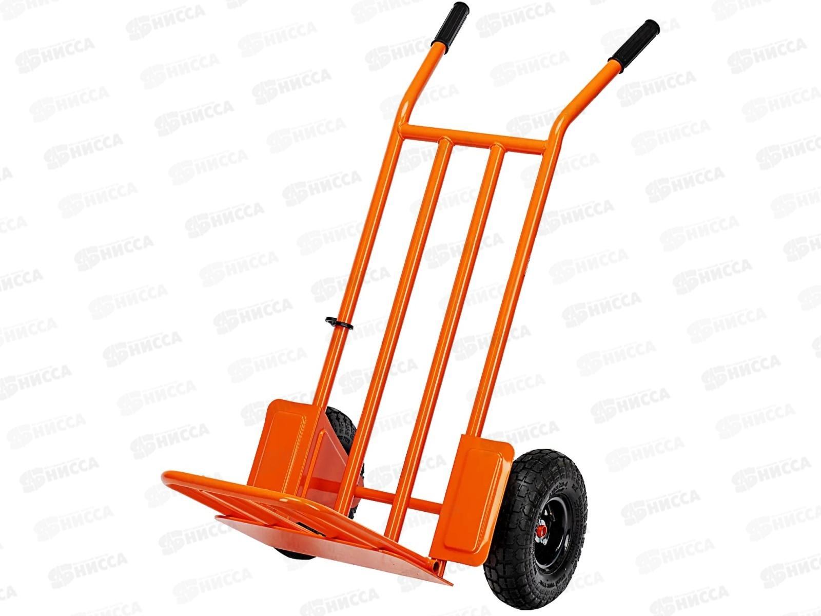 Тележка ручная 2-х колесная 150кг, откидная платформа 430*355мм, облегченная, Сибртех 69301