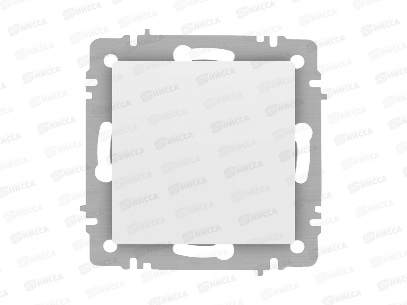 Выключатель INTRO Accent cкрытая установка, механизм под рамку, 10А, белый, 6-101-01 *10/200