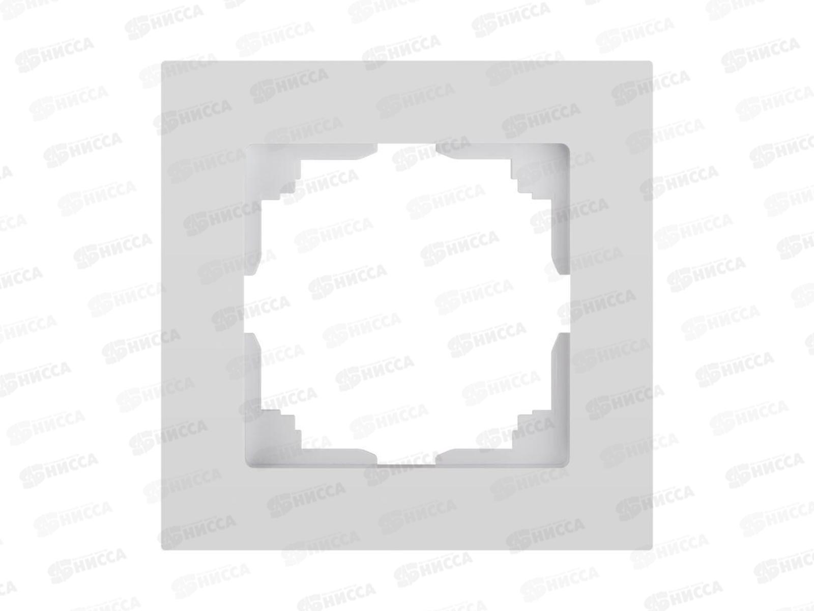 Рамка на 1 пост, INTRO Accent белый, 6-501-01 *25/300