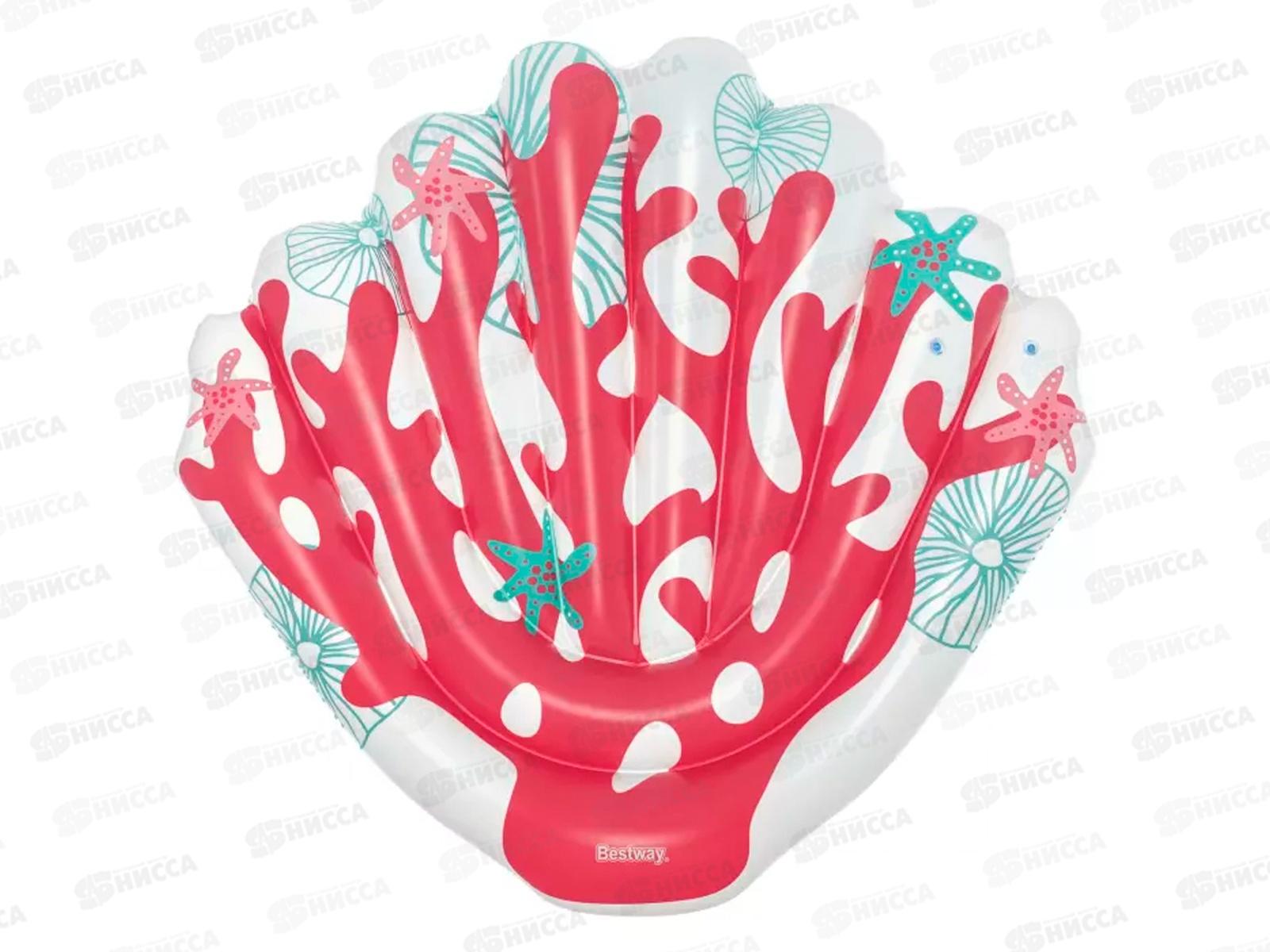 Плотик для бассейна CORAL BLISS, 186х153см, 43724 BESTWAY, 036-098 г