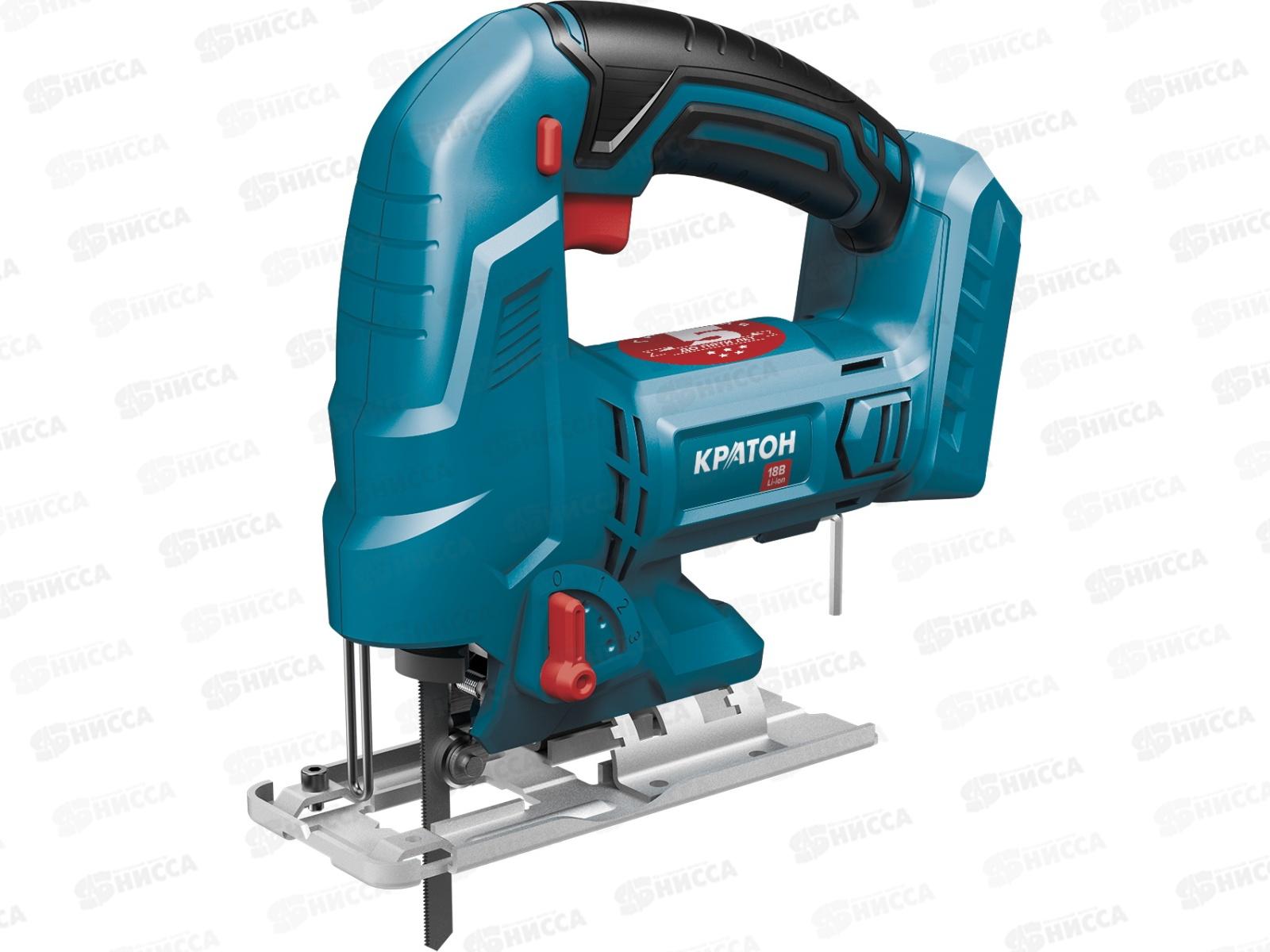 Лобзик электрический аккумуляторный 18В, без АКБ и ЗУ, Кратон JS18DC-OFA