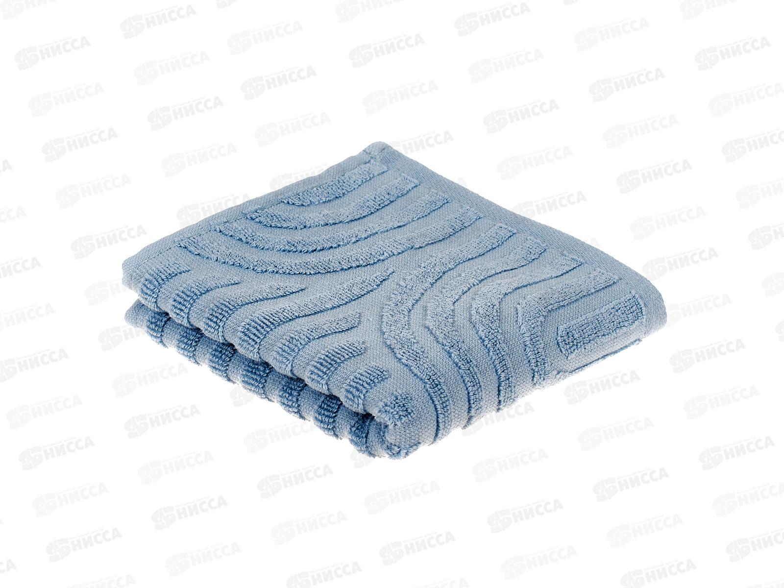 Полотенце махровое 30*60 LuxoR Аркадия серо-голубой