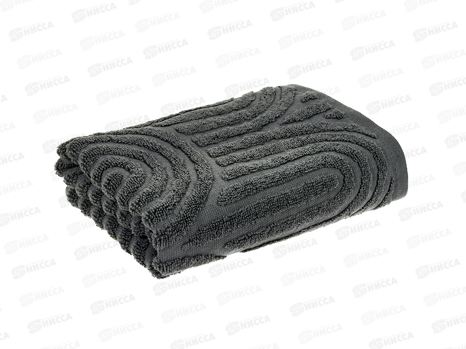 Полотенце махровое 50*90 LuxoR Аркадия темно-серый