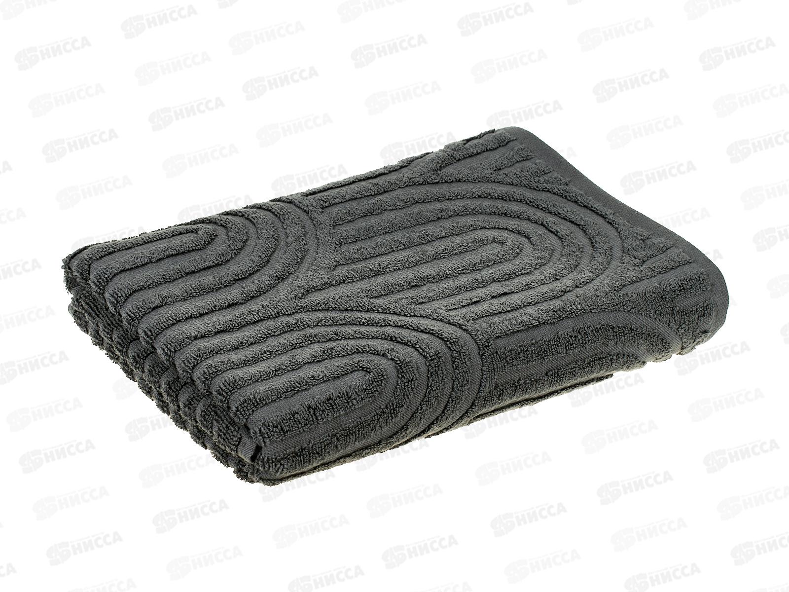 Полотенце махровое 70*130 LuxoR Аркадия темно-серый