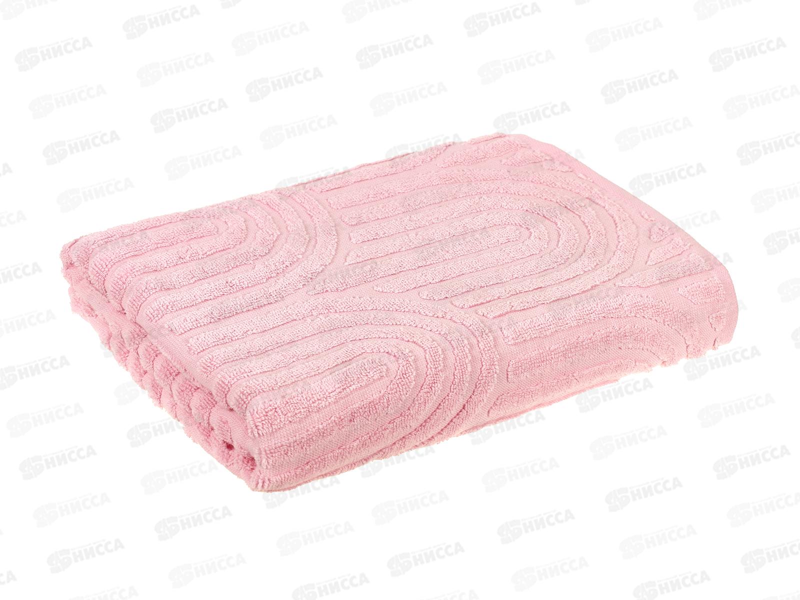 Полотенце махровое 70*130 LuxoR Аркадия розовый