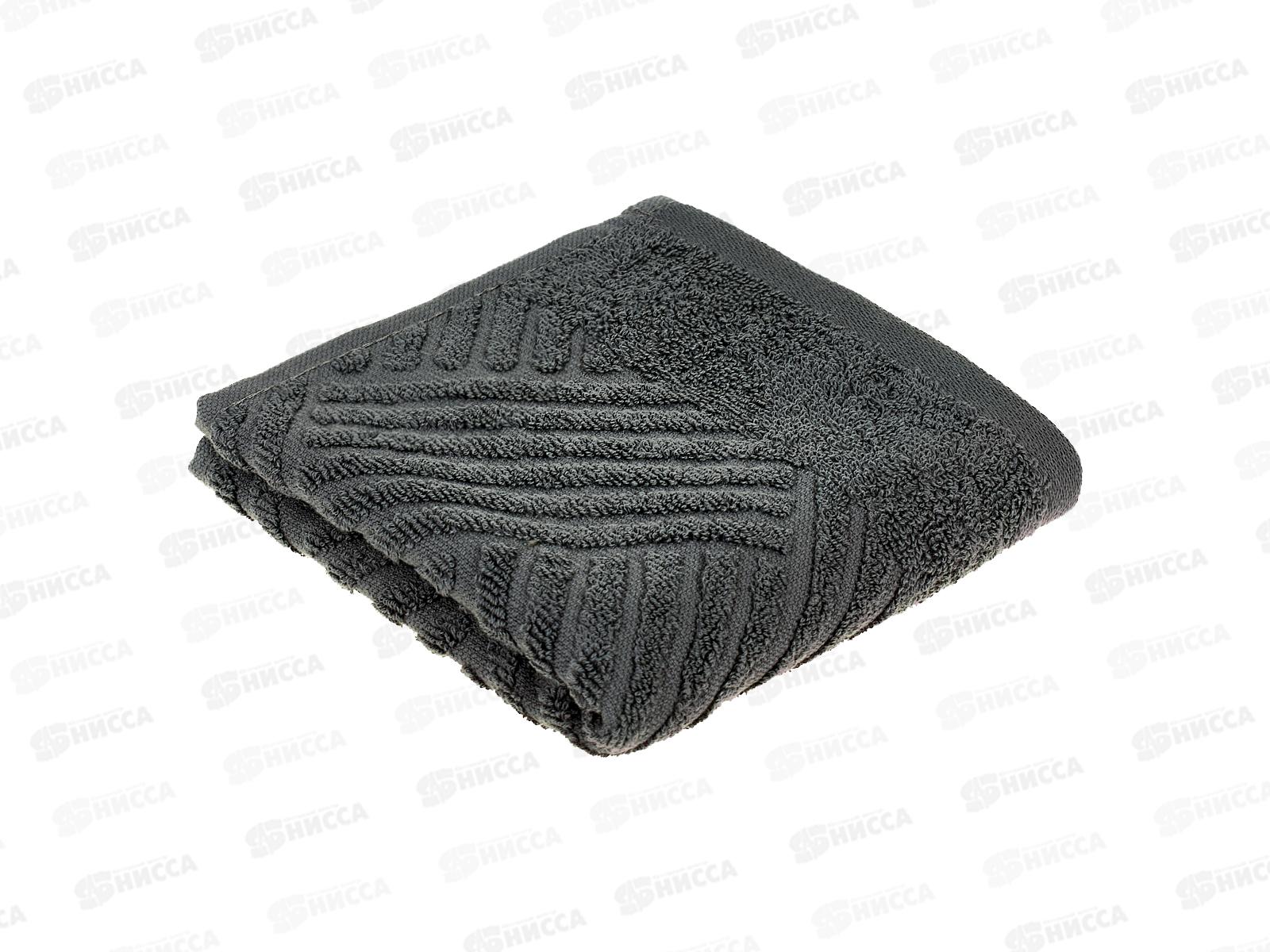 Полотенце махровое 30*60 LuxoR Брейд темно-серый