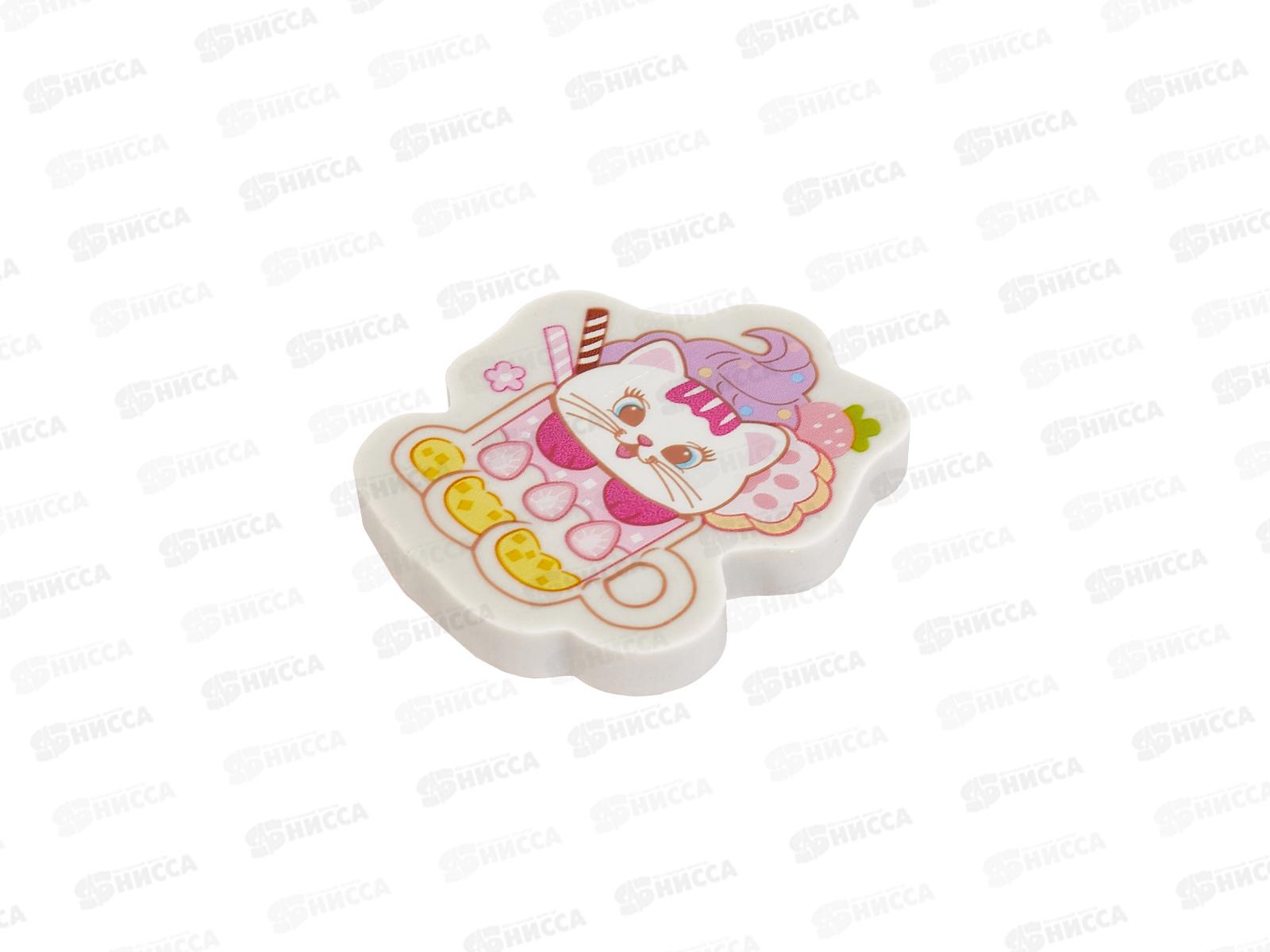 Ластик MAZARI 3.8*4.2*0.6см CAT, 6 диз. YT1269 *30