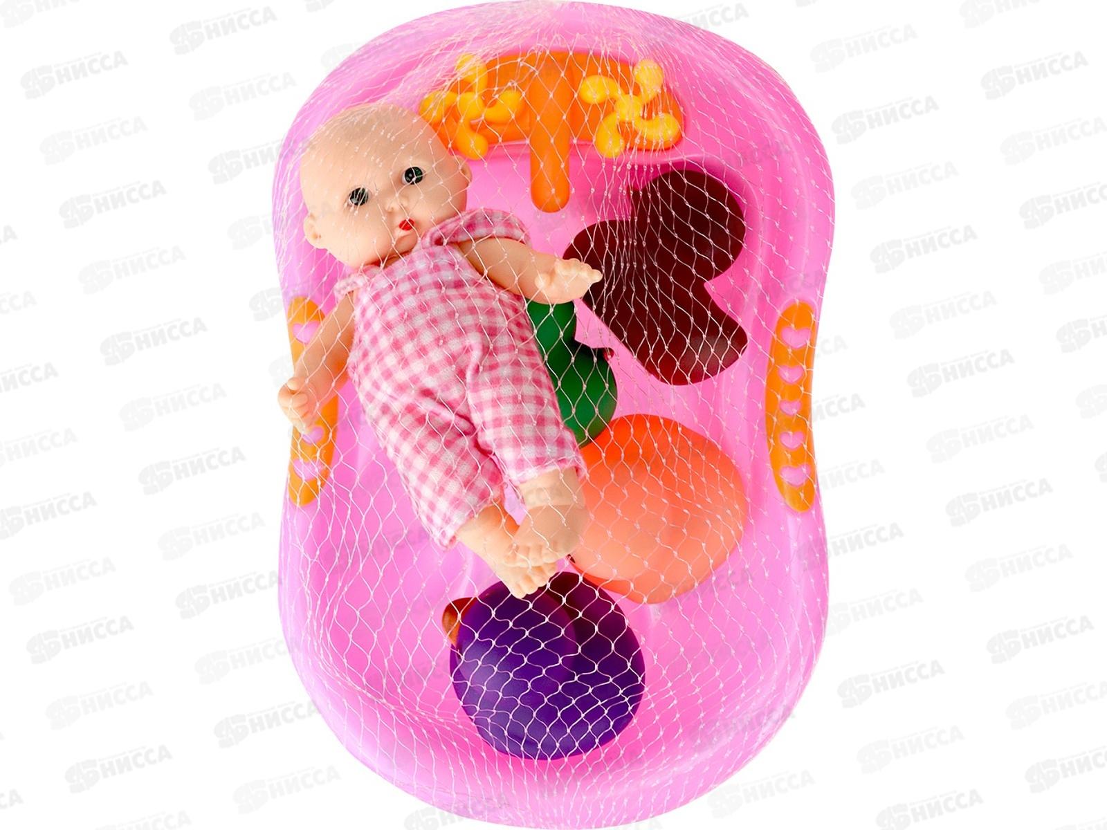 Пупс &quotВодные процедуры&quot с аксессуар., 2010999 в пакете