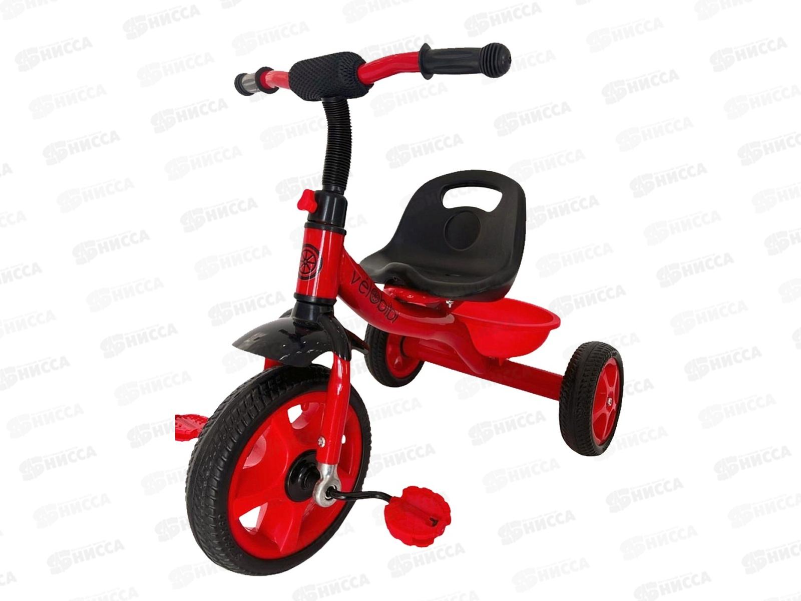 Велосипед трехколесный МЕТЕОР, красный, ВЛ-2657