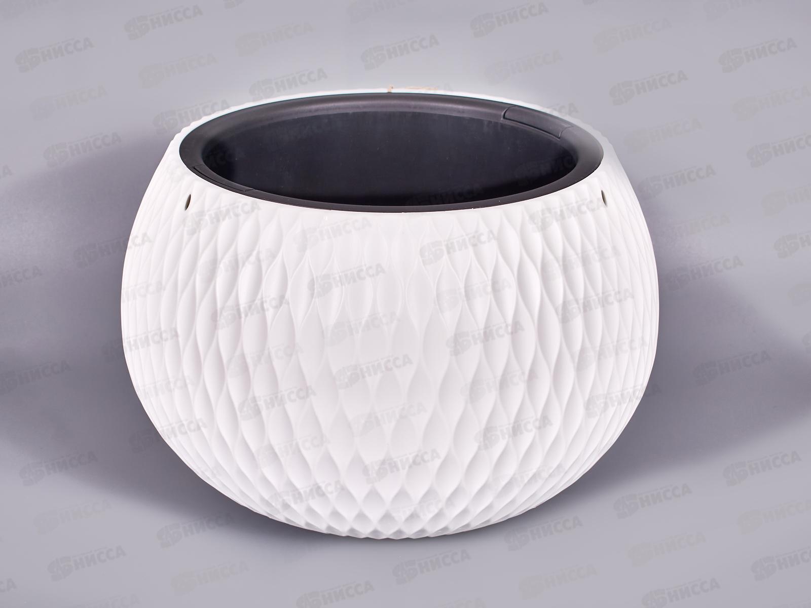 Кашпо Жемчужина 4л подвесное Белый М8724 *4