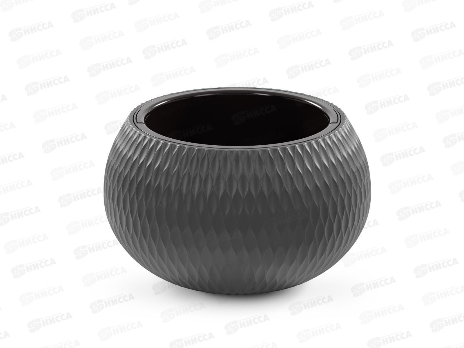 Кашпо Жемчужина 7л графитовый М8917 *2