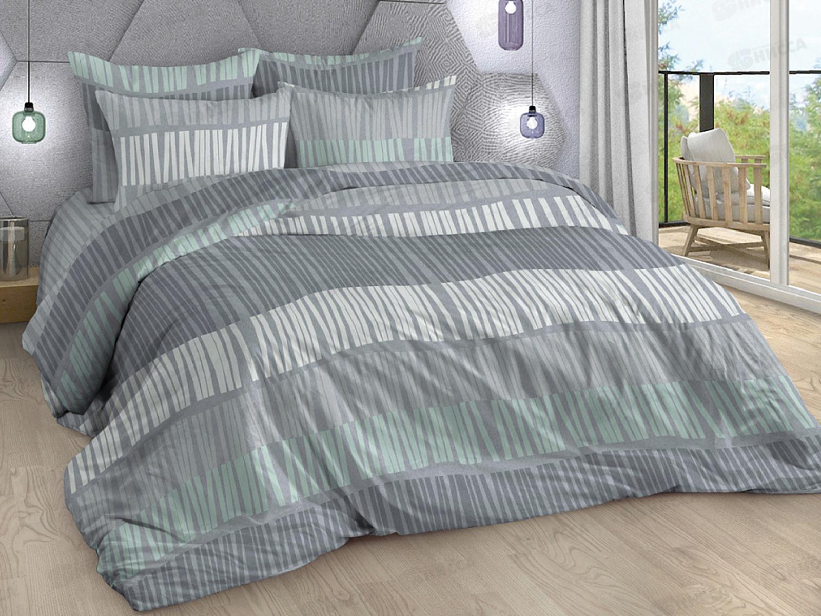 Комплект постельного белья 1.5сп 215*150 бязь наб,пл125 Твист