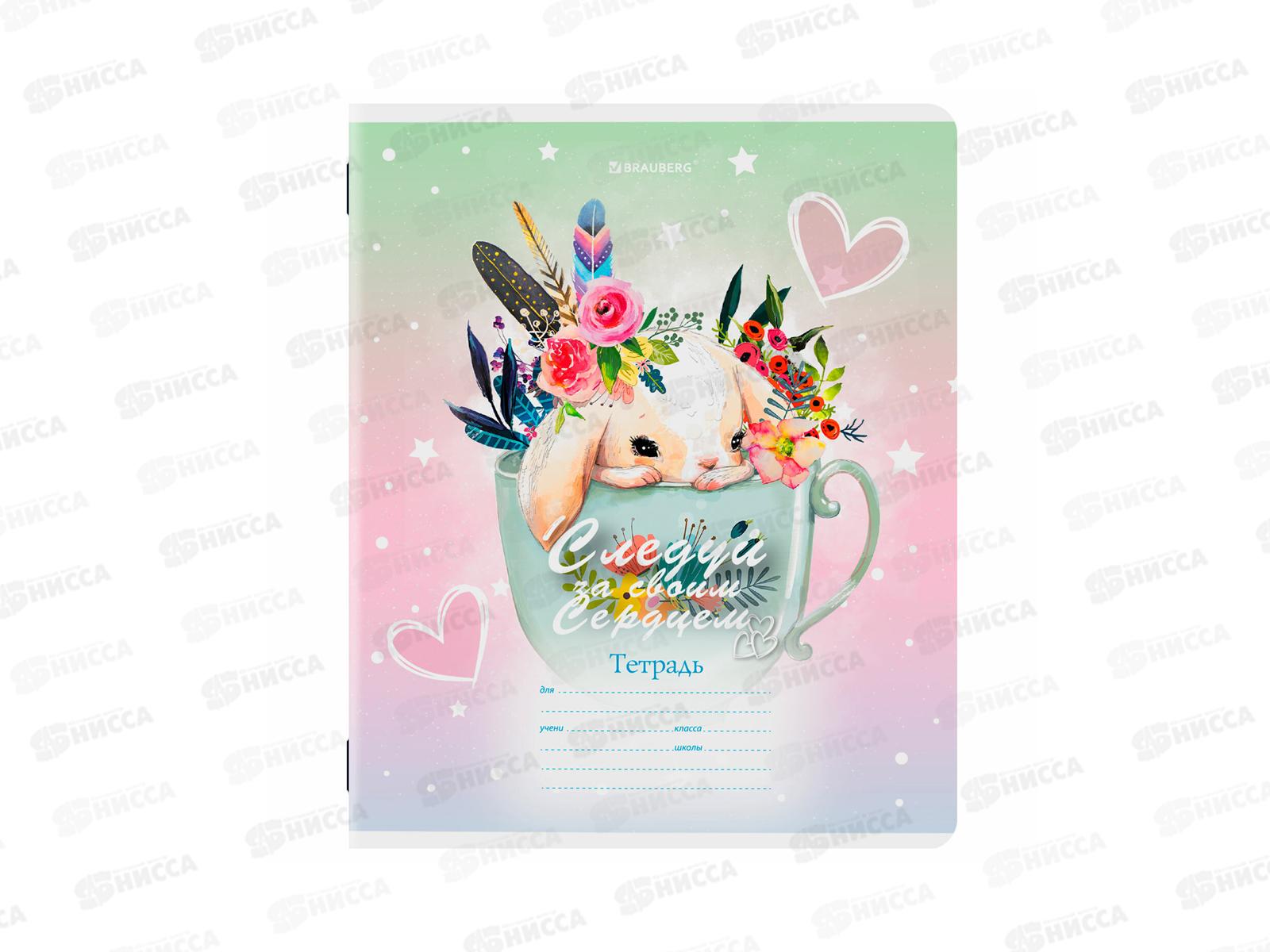 Тетрадь 12л кл. BRAU Зверушки, мел., 107264 *25/300