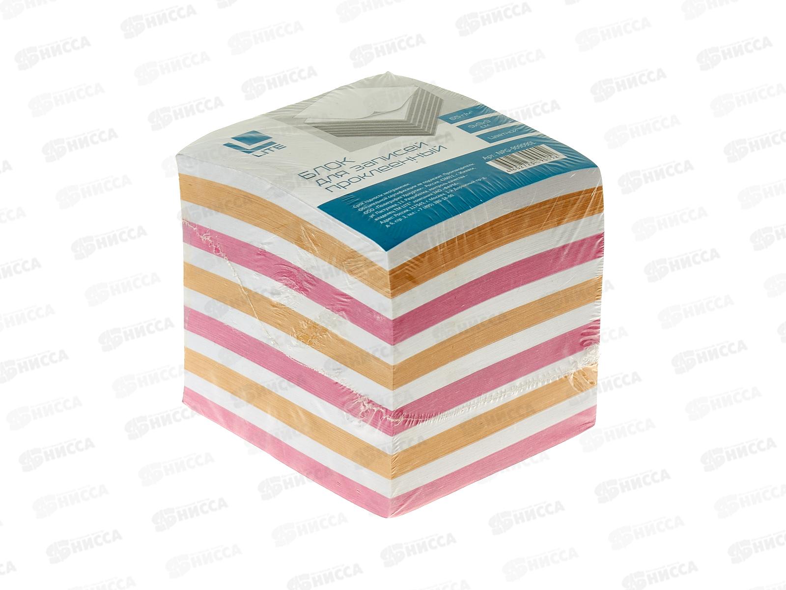 Блок д/записей LITE 9*9*9 Куб 4 цвета, NPG-9090900L *12