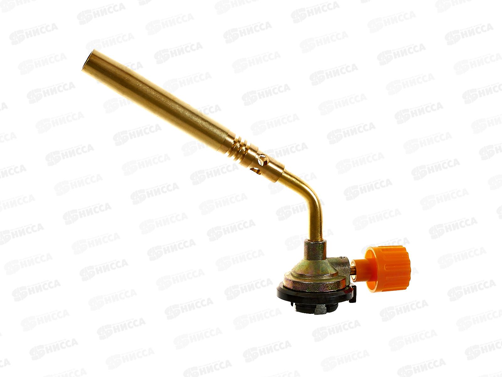 Горелка газовая цанговый захват, узкое удлиненное сопло из латуни, 19.5х4х6см, 10-02-003, ON