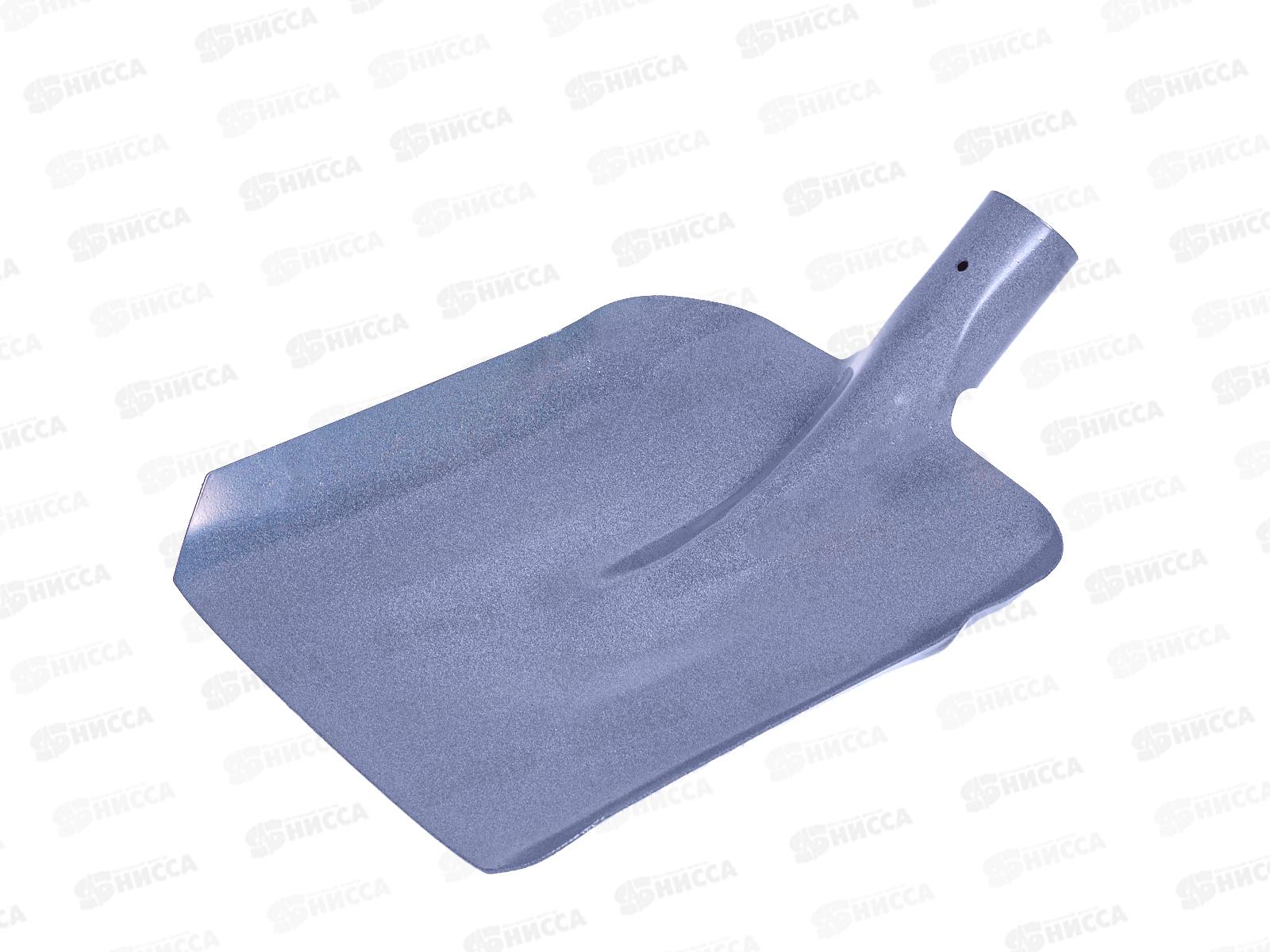 Лопата совковая РЕЛЬСОВАЯ СТАЛЬ, 235х345мм с ребрами жесткости, б/ч, тулейка d40, 24-02-038